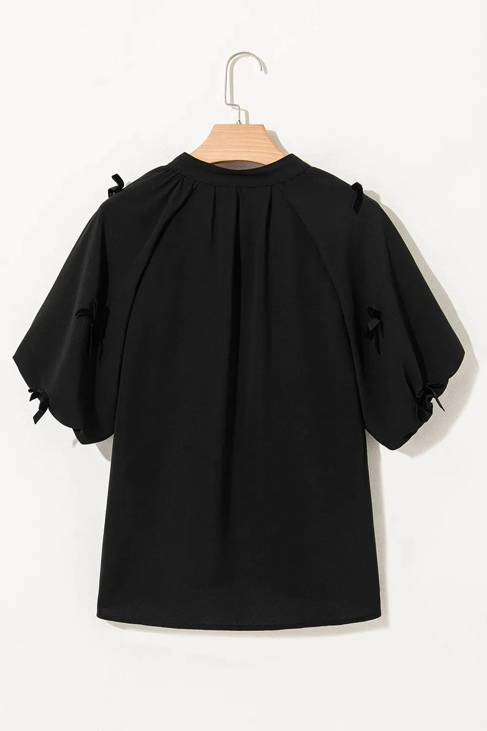 Bow Decor Puff Sleeve Blouse sold by Charming Charlie product image thumbnail 5