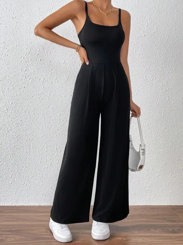 Wide Leg Sleeveless Jumpsuit sold by Charming Charlie
