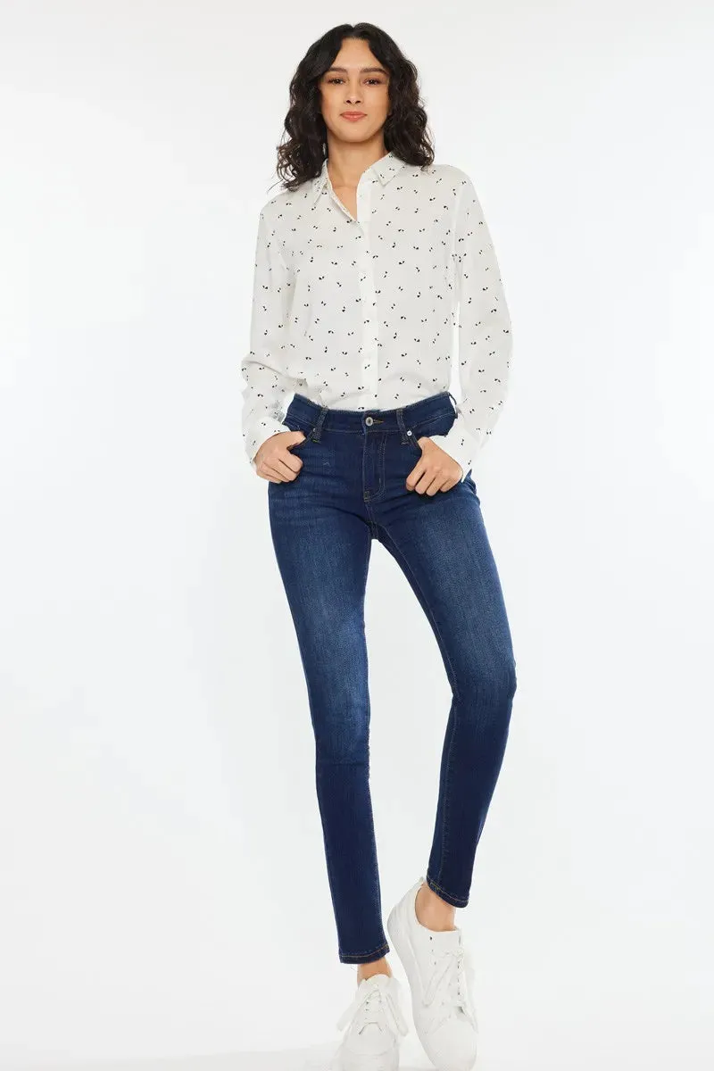 Kancan Mid Rise Super Skinny Jeans sold by Charming Charlie product image thumbnail 2