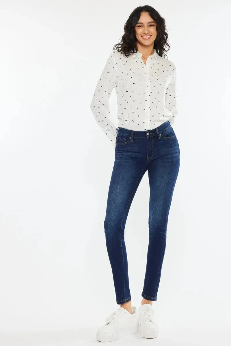 Kancan Mid Rise Super Skinny Jeans sold by Charming Charlie