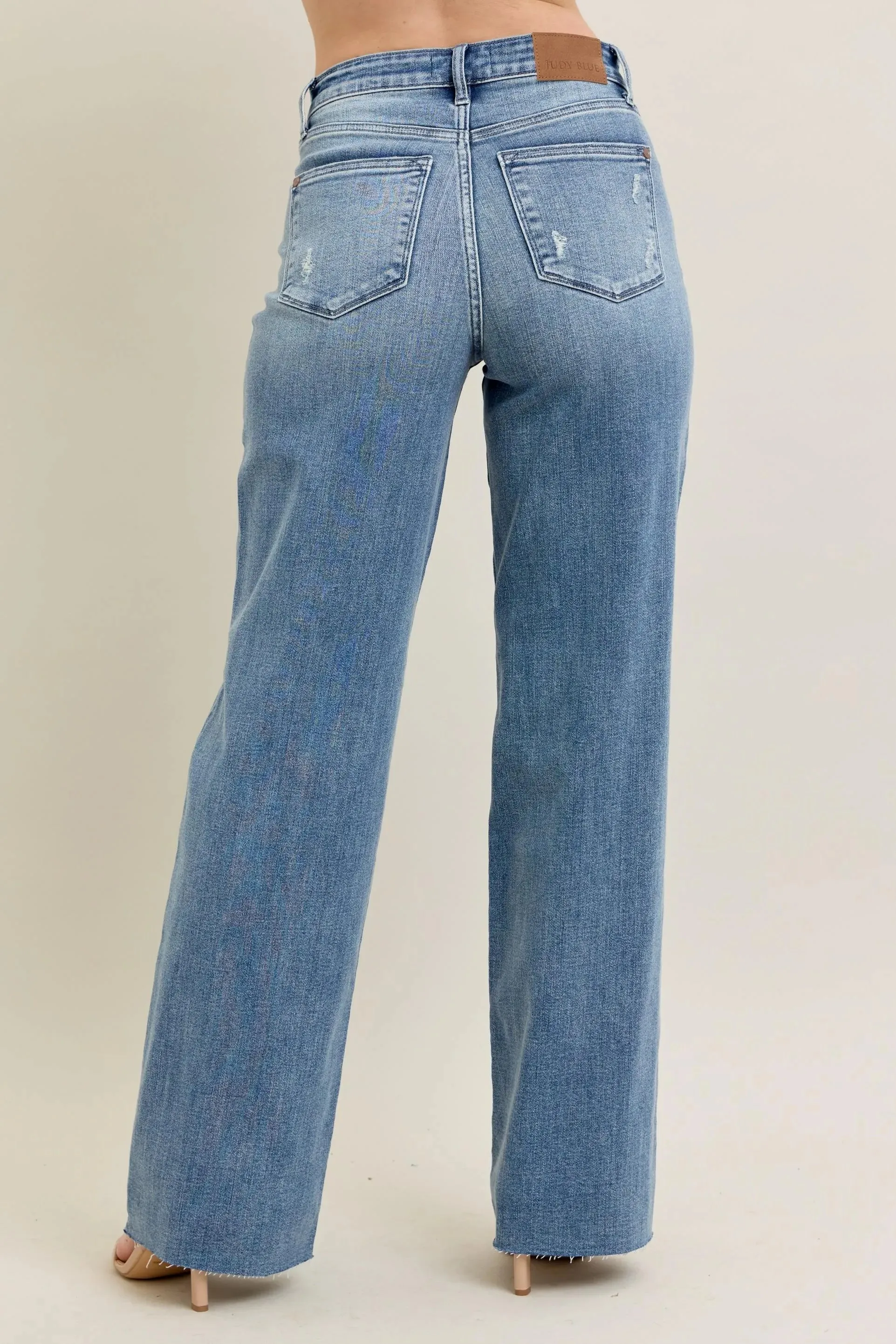 Judy Blue Full Size V - Front Baggy Jeans Plus Size sold by Charming Charlie product image thumbnail 5