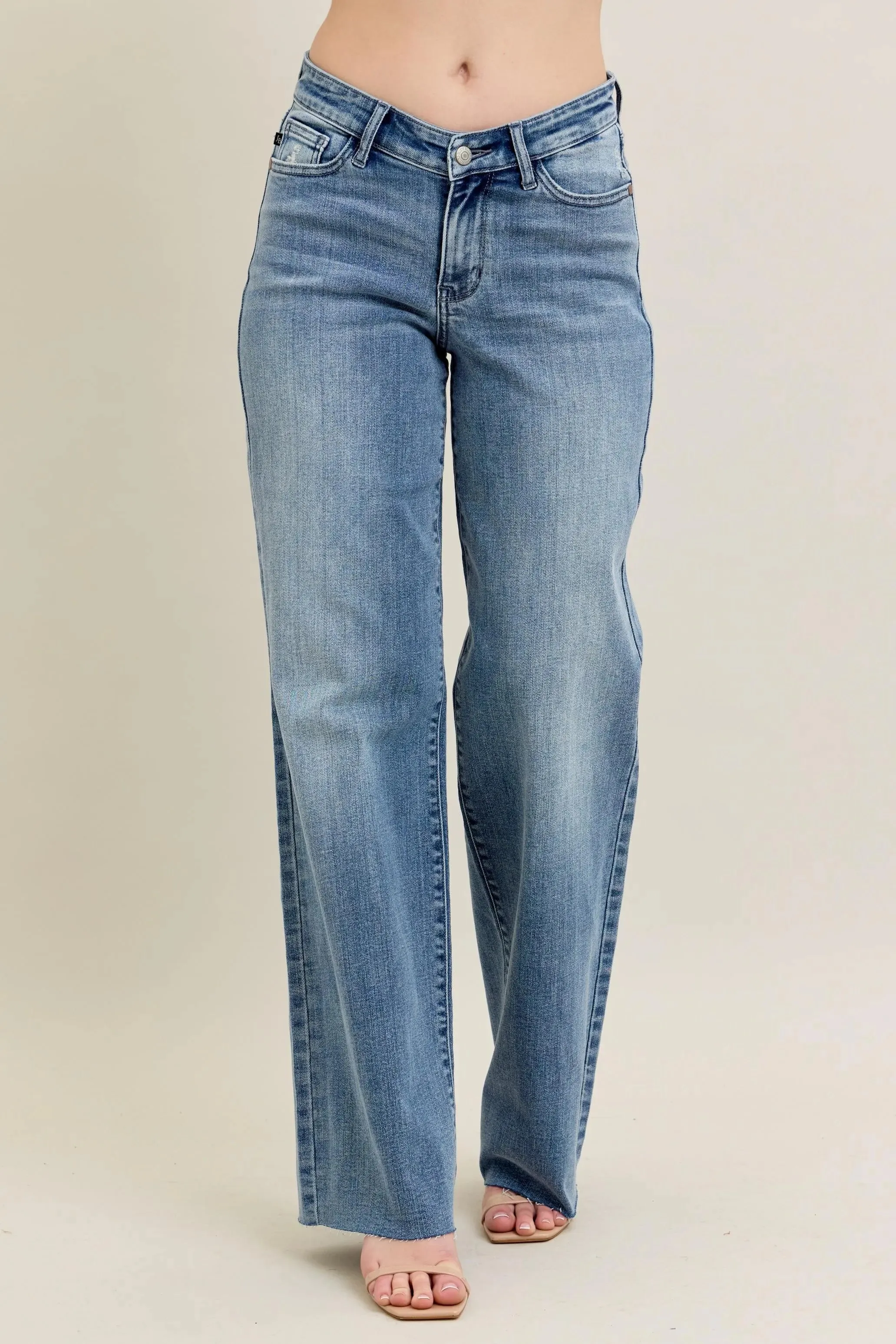 Judy Blue Full Size V - Front Baggy Jeans Plus Size sold by Charming Charlie product image thumbnail 2