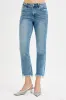 RISEN Full Size High Rise Crop Straight Slim Jeans Plus Size sold by Charming Charlie
