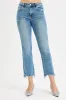 RISEN Full Size High Rise Crop Straight Slim Jeans Plus Size sold by Charming Charlie