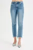 RISEN Full Size High Rise Crop Straight Slim Jeans Plus Size sold by Charming Charlie