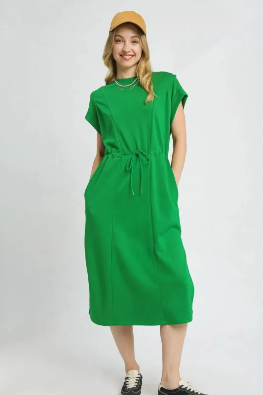 Umgee Side Slit Short Sleeve Midi Tee Dress sold by Charming Charlie