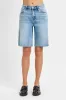RISEN Full Size High Rise Bermuda Denim Shorts Plus Size sold by Charming Charlie