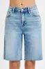 RISEN Full Size High Rise Bermuda Denim Shorts Plus Size sold by Charming Charlie