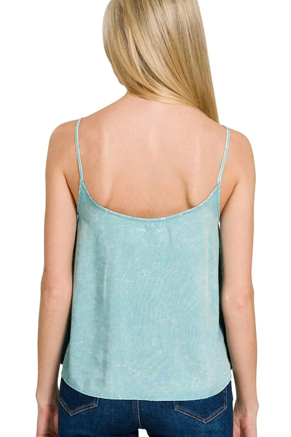 Zenana Woven Acid Crinkle Washed Cami & Pants 2 Piece Set sold by Charming Charlie product image thumbnail 3