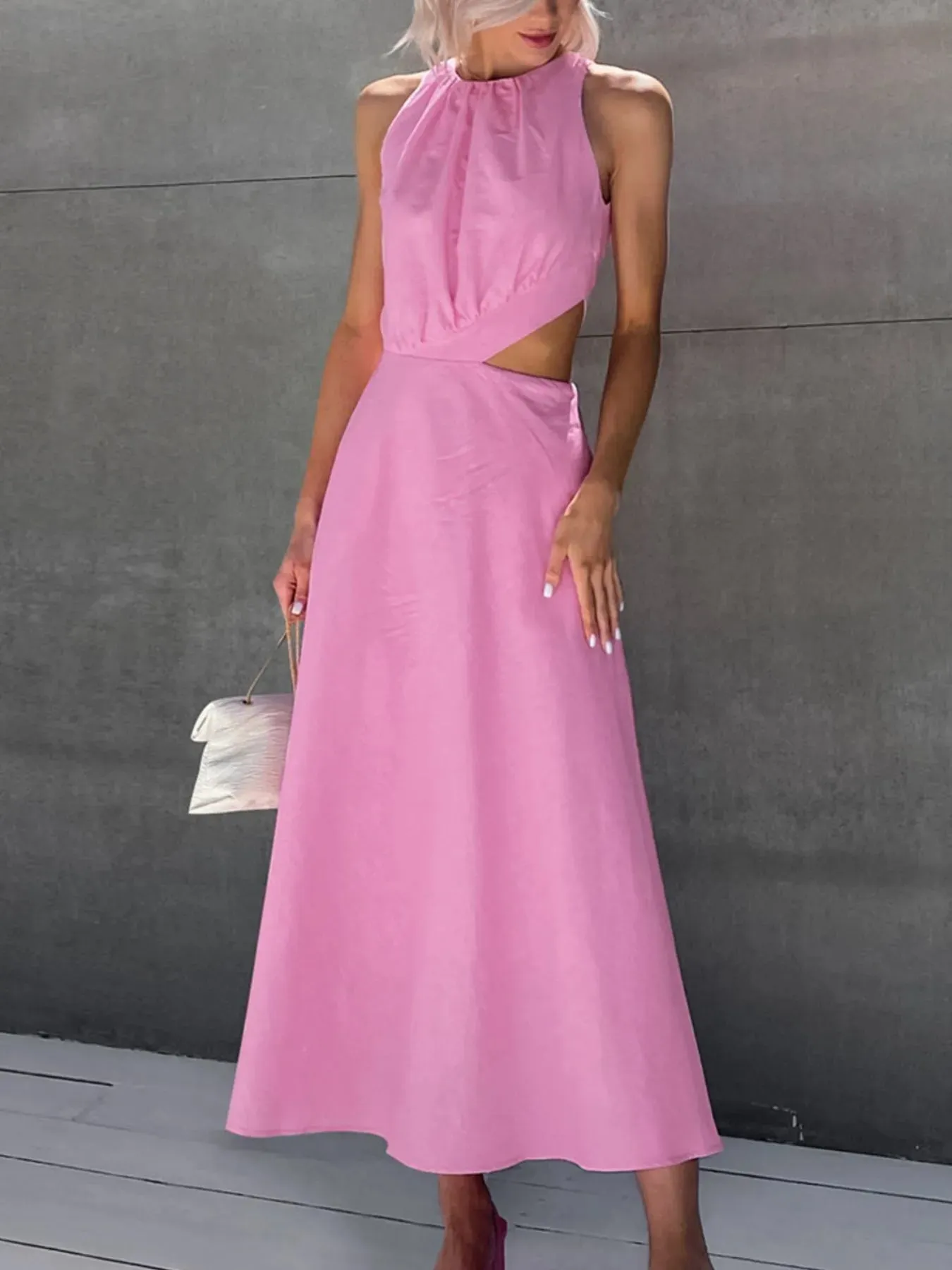 Cutout Sleeveless Ruched Dress sold by Charming Charlie product image thumbnail 2