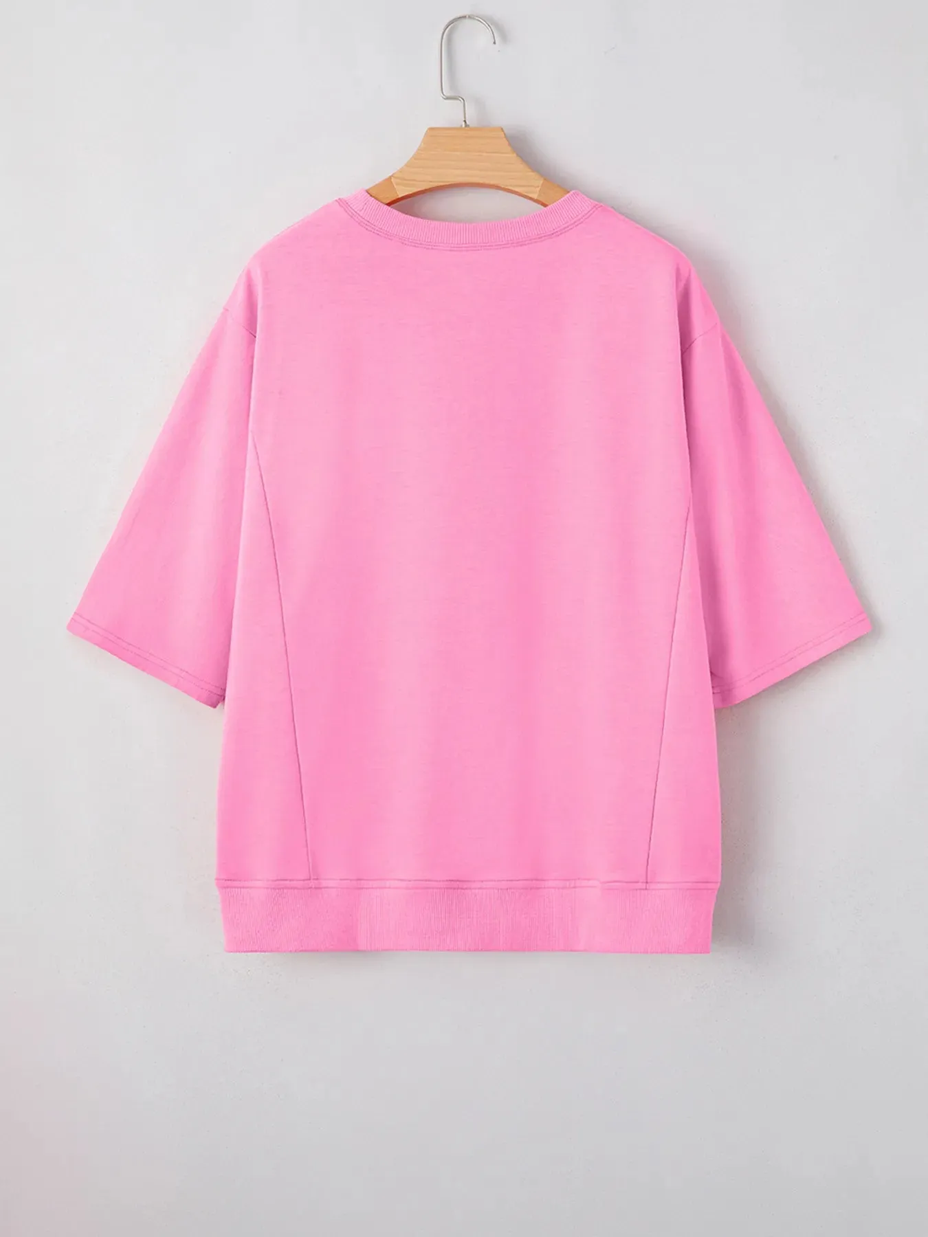 Flower Oversized Round Neck T-Shirt sold by Charming Charlie product image thumbnail 5