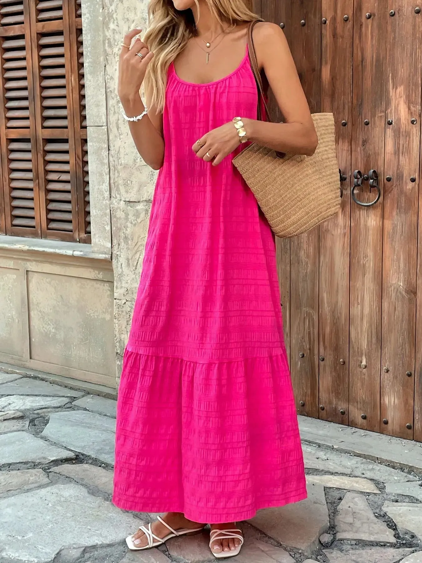 Scoop Neck Cami Maxi Dress sold by Charming Charlie product image thumbnail 3