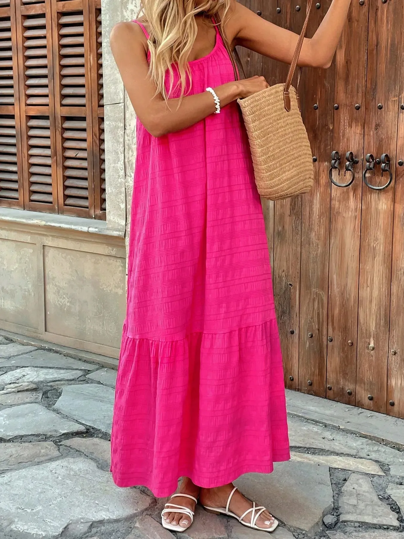 Scoop Neck Cami Maxi Dress sold by Charming Charlie product image thumbnail 4