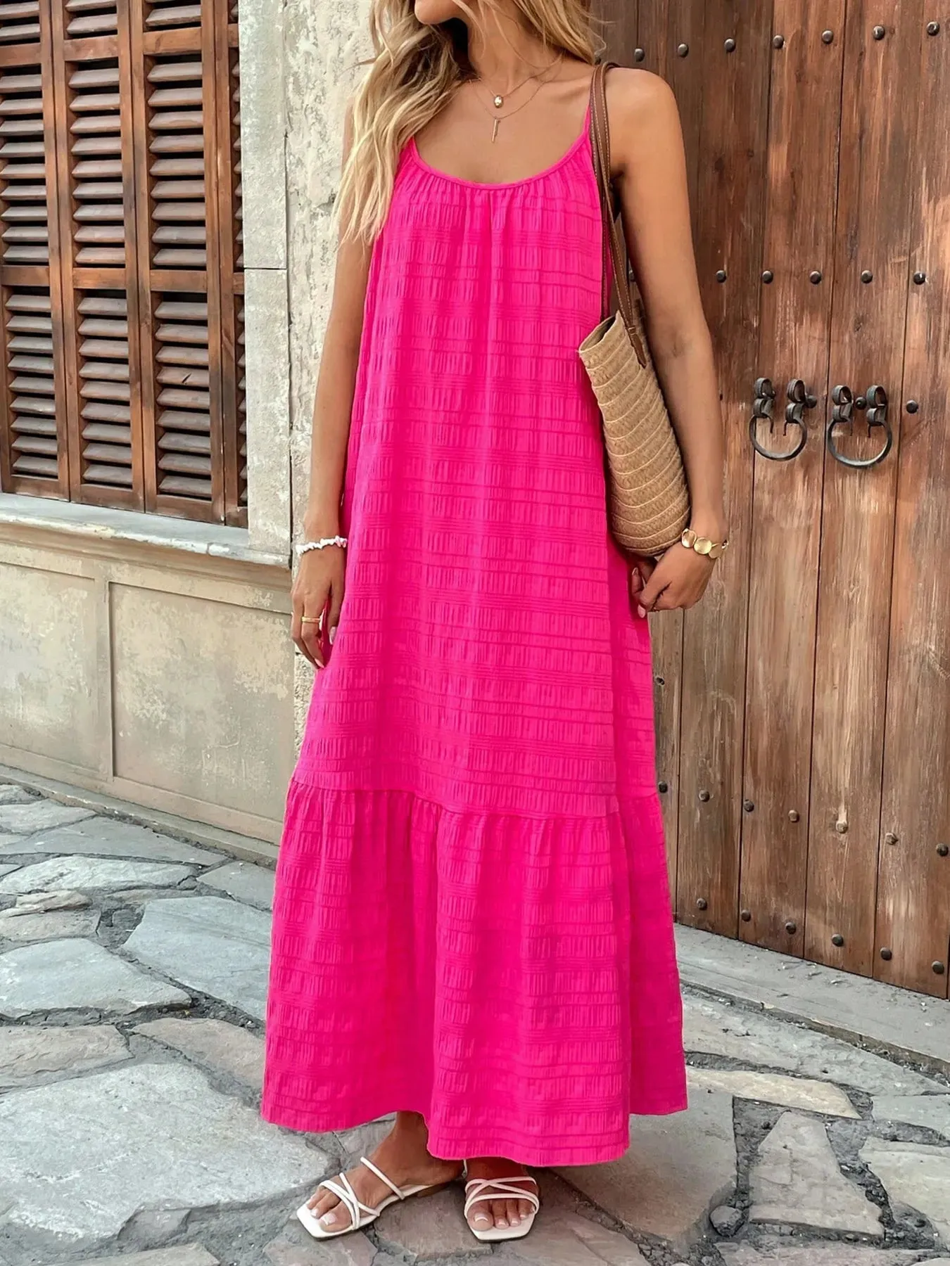 Scoop Neck Cami Maxi Dress sold by Charming Charlie product image thumbnail 5