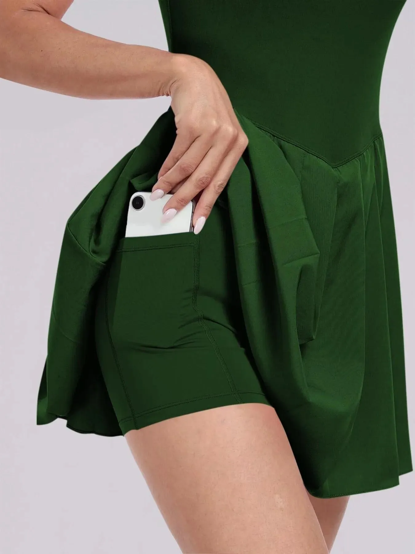 Pleated Scoop Neck Cami Dress sold by Charming Charlie product image thumbnail 2