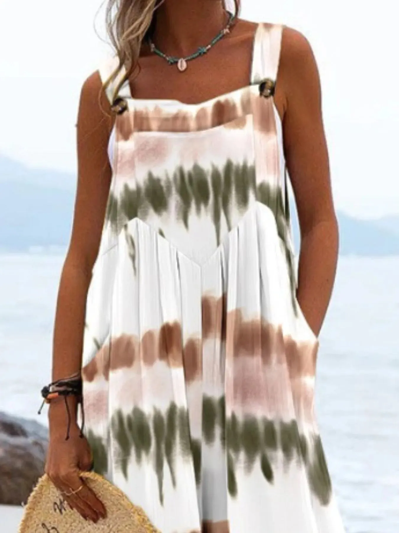 Full Size Floral Wide-Leg Overalls Plus Size sold by Charming Charlie product image thumbnail 5