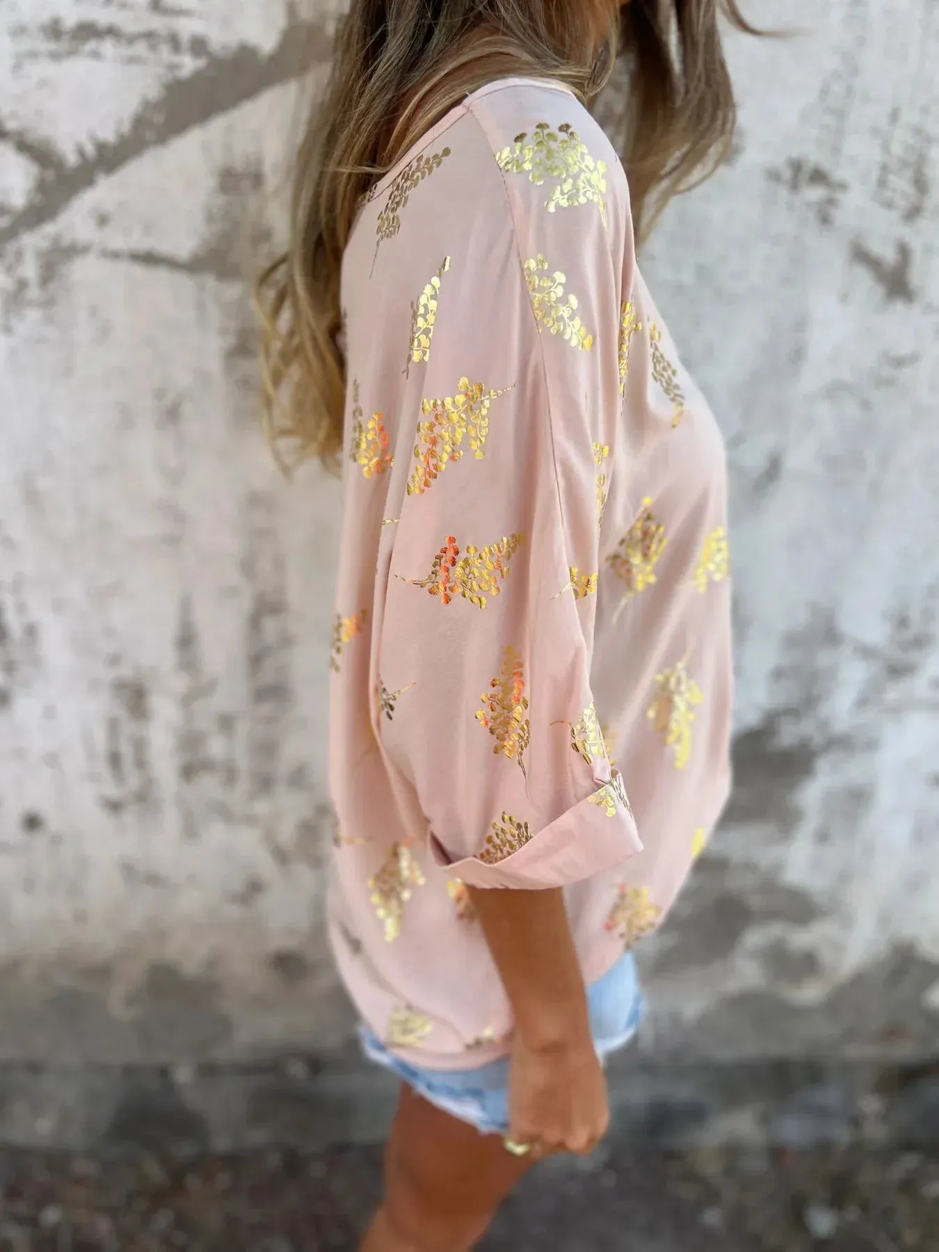 Full Size Printed Relaxed Fit Round Neck T-Shirt Plus Size sold by Charming Charlie product image thumbnail 4