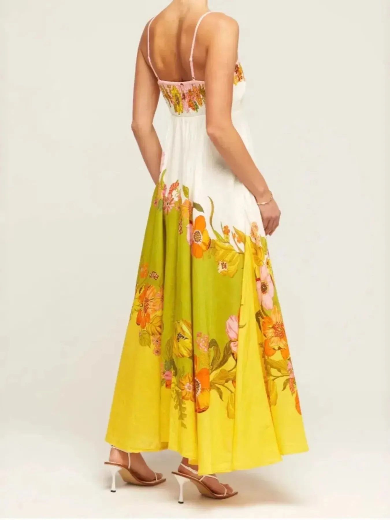 Tropical Floral Gradient Maxi Cami Dress sold by Charming Charlie product image thumbnail 2