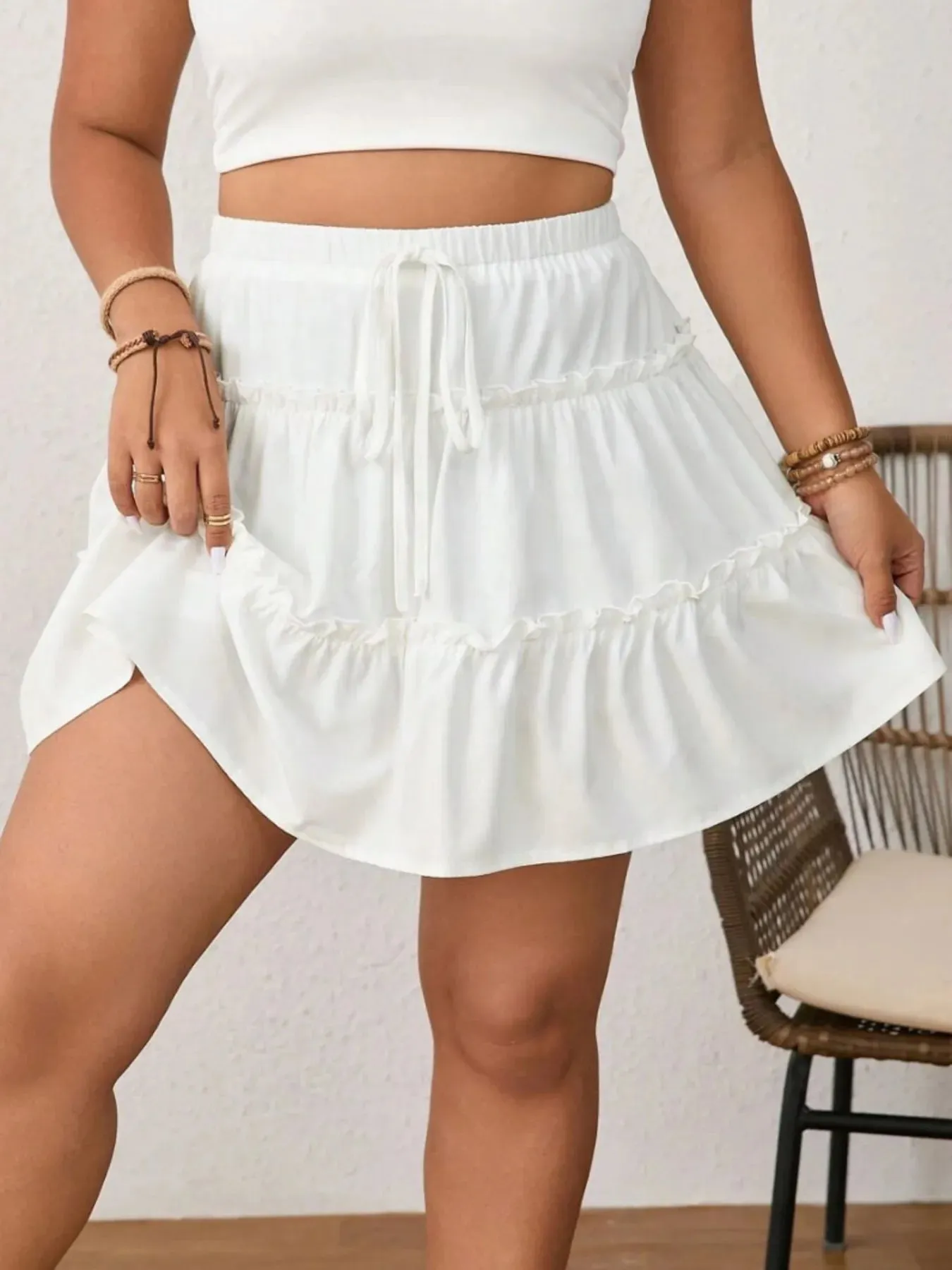 Frill Tiered Skort sold by Charming Charlie product image thumbnail 2
