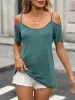 Cold Shoulder Short Sleeve Casual T-Shirt sold by Charming Charlie
