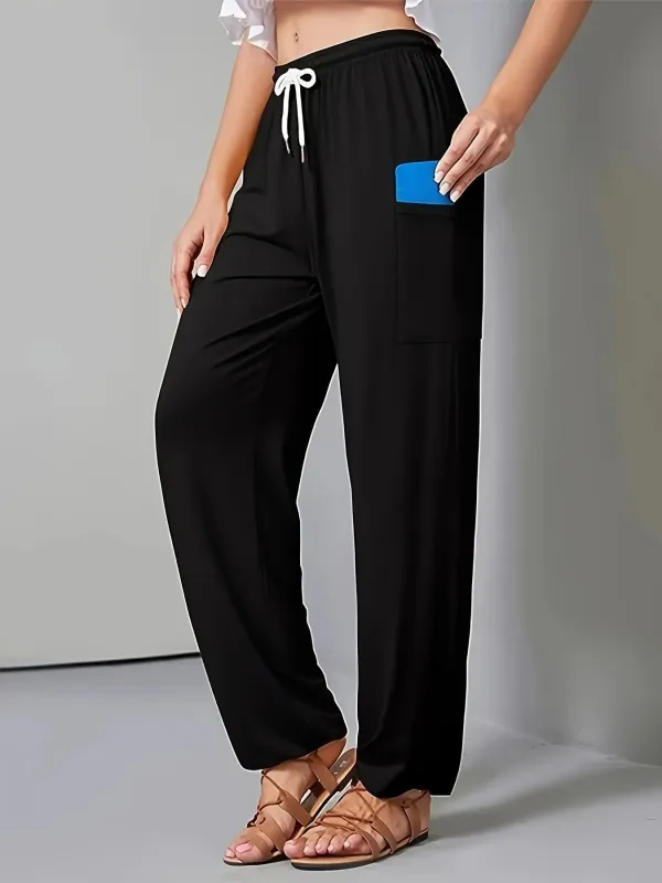 Drawstring Wide Leg Pants with Pockets sold by Charming Charlie