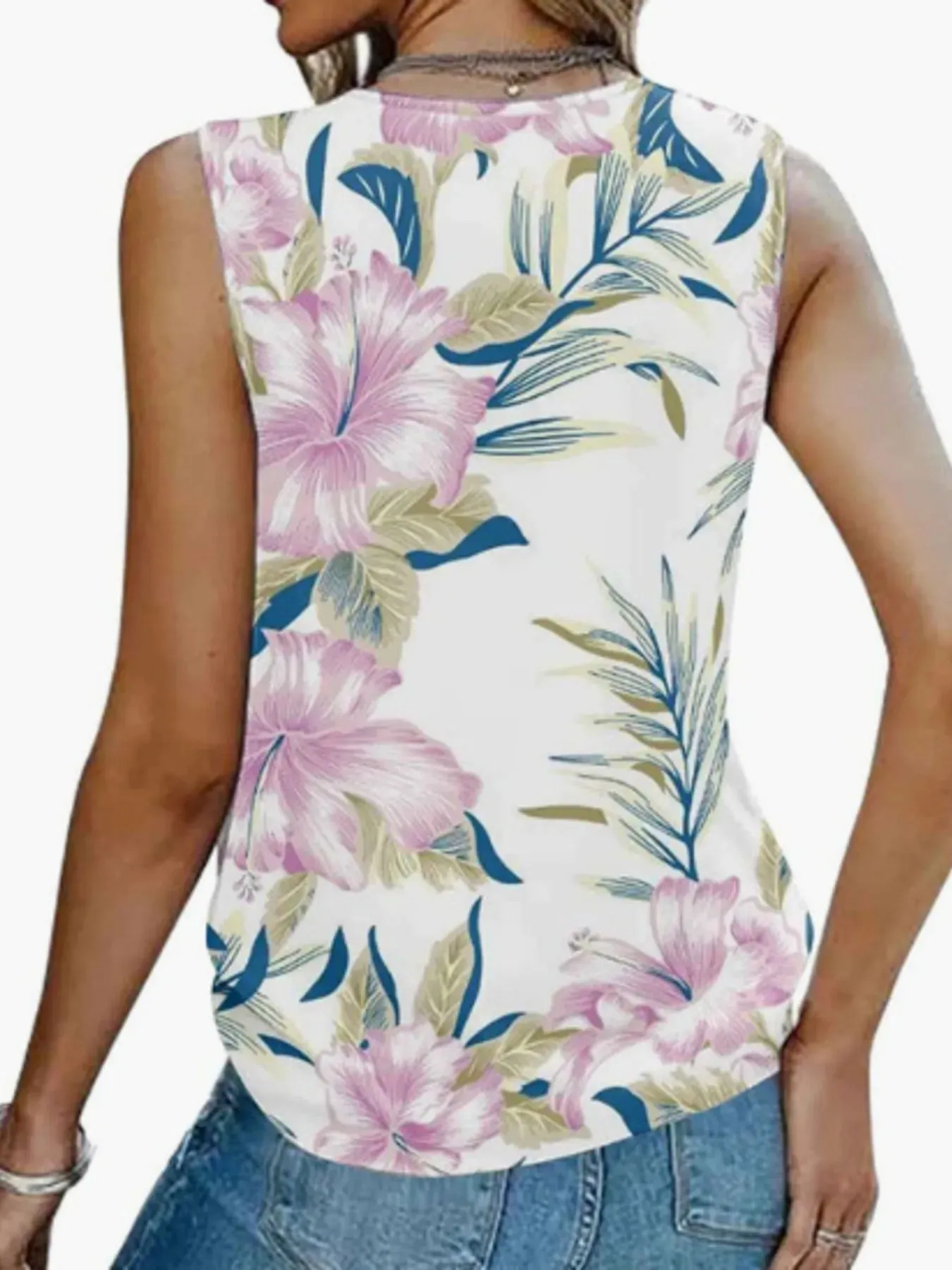 Printed V-Neck Tank sold by Charming Charlie product image thumbnail 2