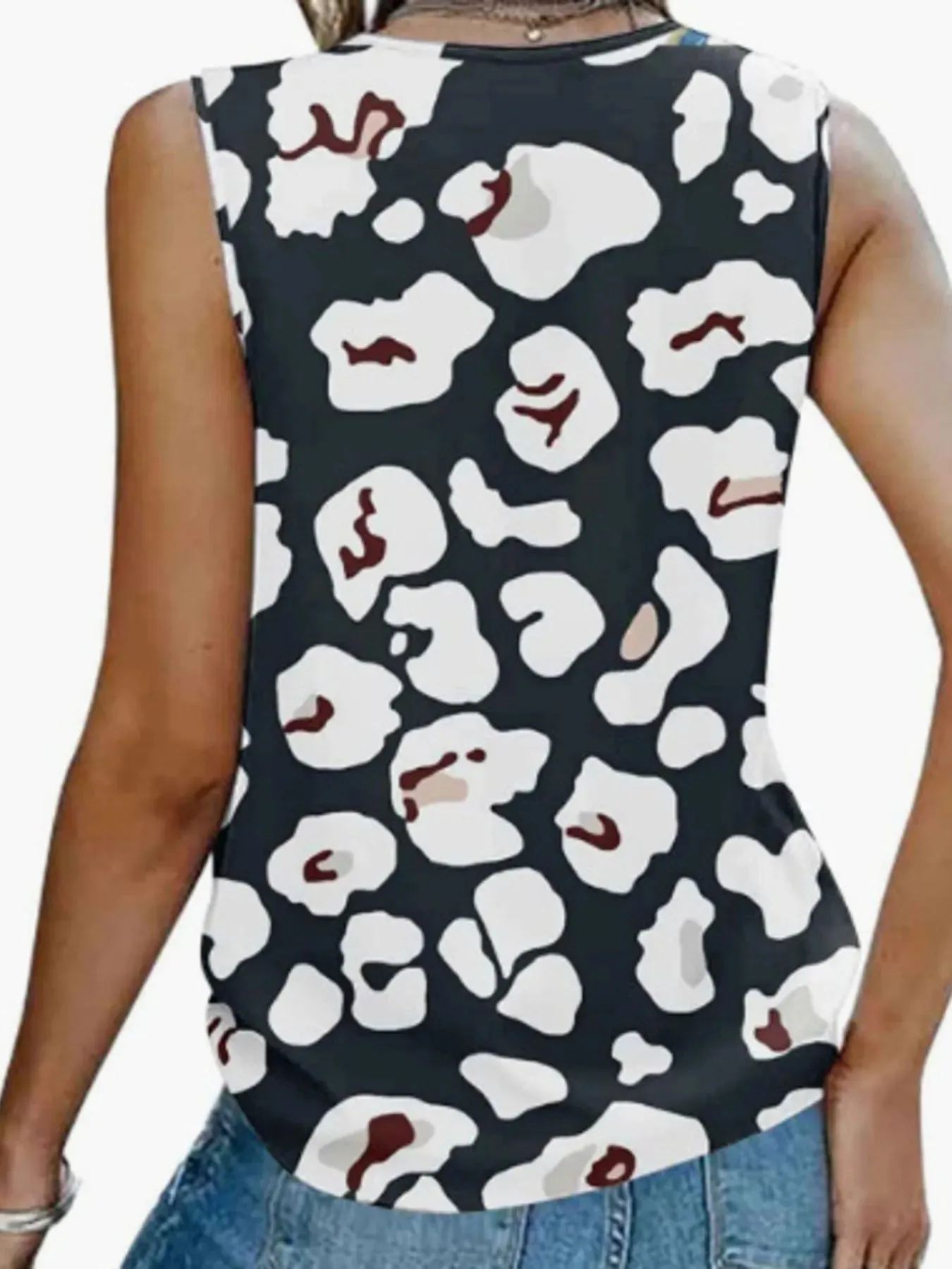 Printed V-Neck Tank sold by Charming Charlie product image thumbnail 5