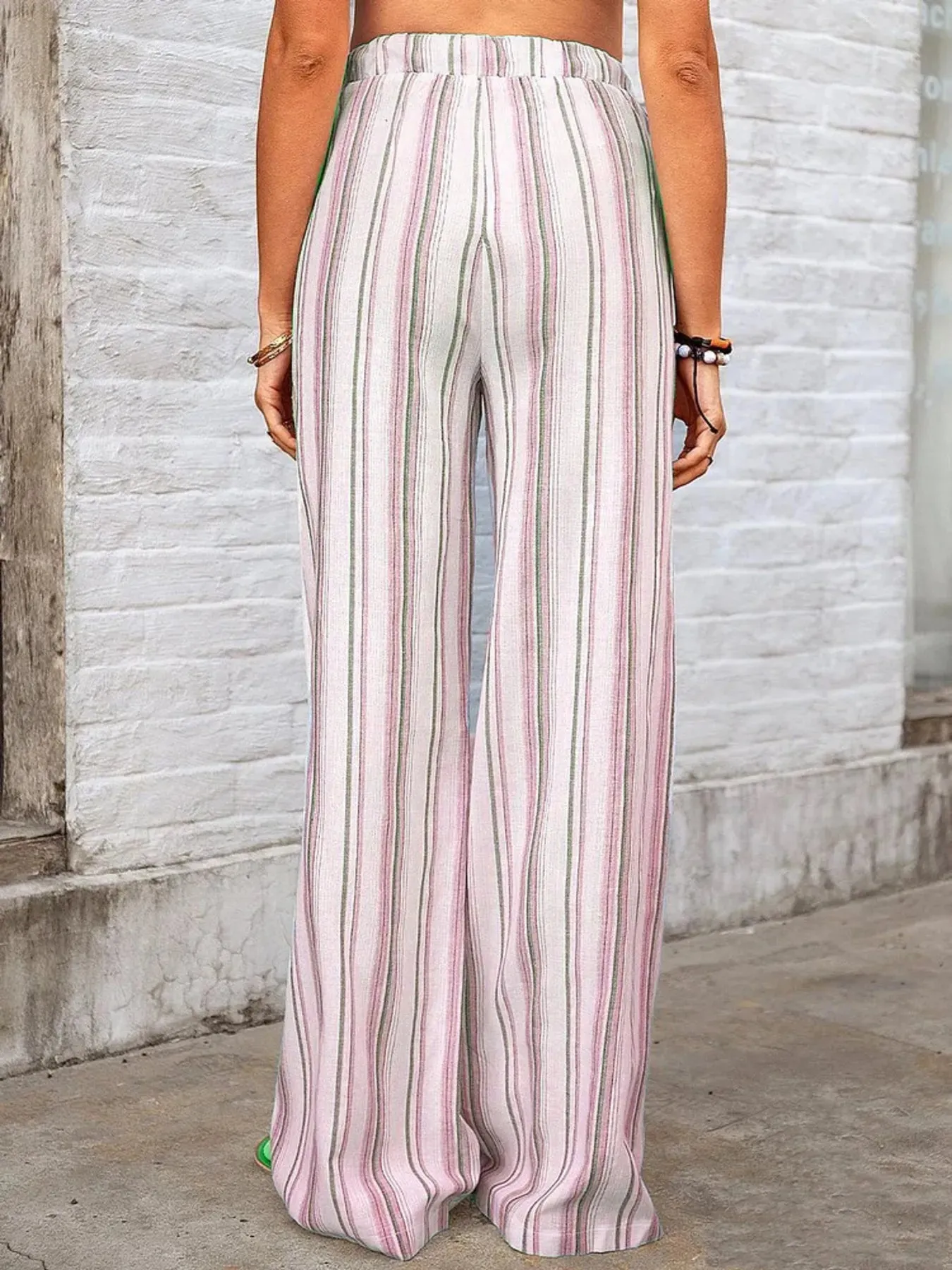 Full Size Striped Wide Leg Pants Plus Size sold by Charming Charlie product image thumbnail 2