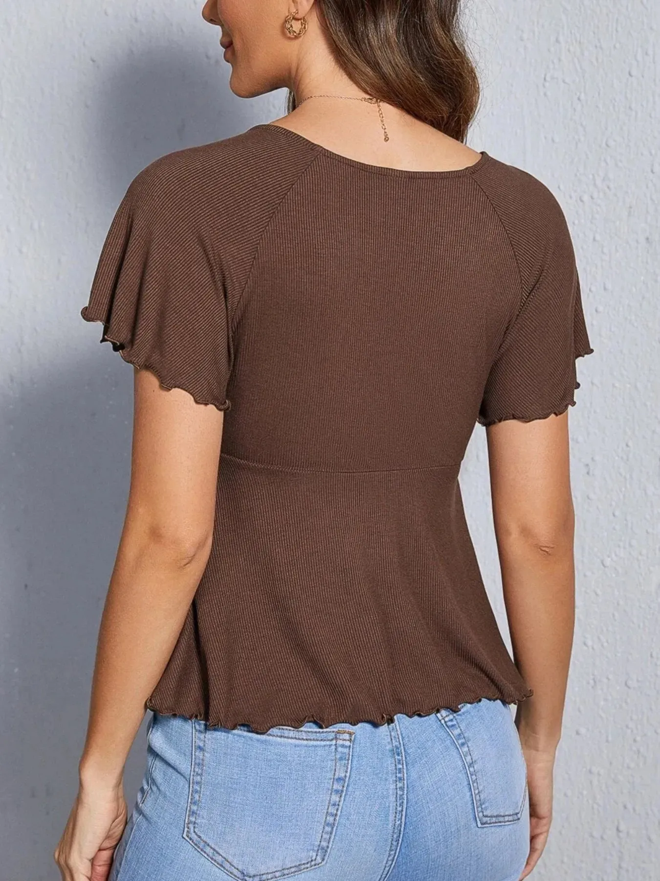 Surplice Short Sleeve T-Shirt sold by Charming Charlie product image thumbnail 4