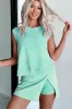 2 Pieces Cotton Tank Top Lined Split Skirt Set sold by Charming Charlie