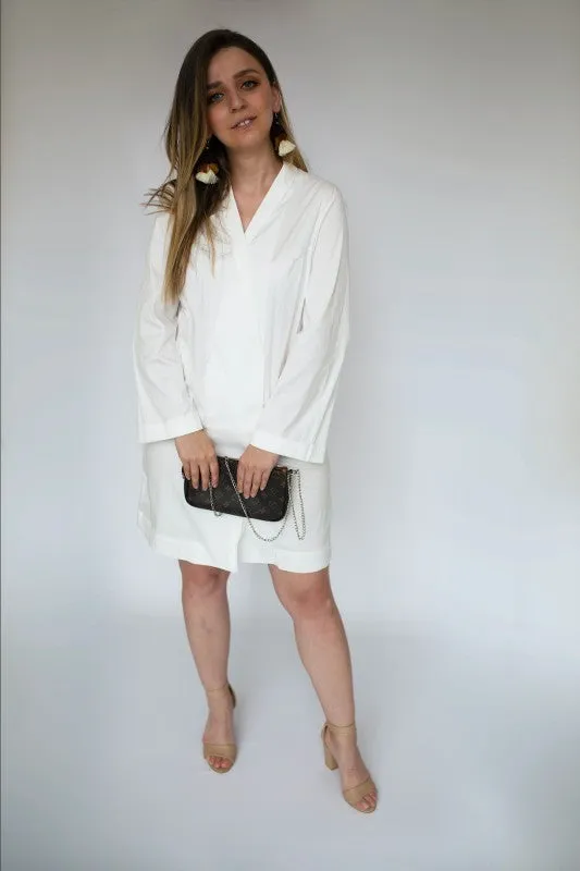 WRAPPED DRESS WIDE OPEN SLEEVES sold by Charming Charlie