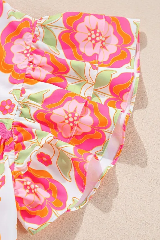 Floral Sleeve Ric-rac Trim Split Neck Loose Blouse sold by Charming Charlie product image thumbnail 5