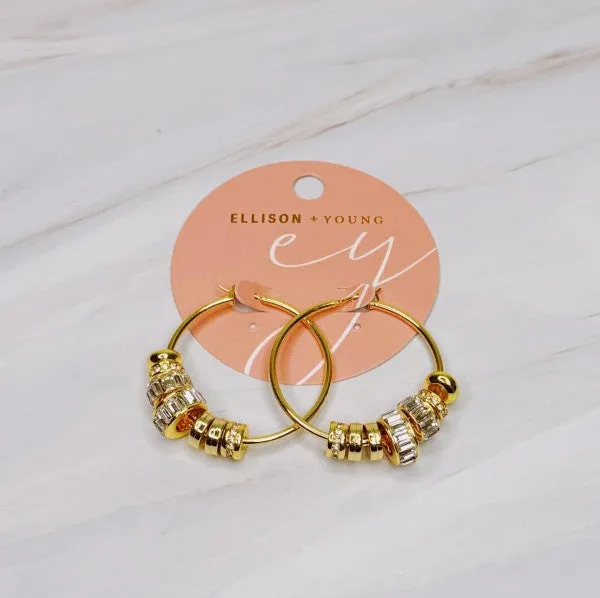 Glam Eden Hoop Earrings sold by Charming Charlie product image thumbnail 2