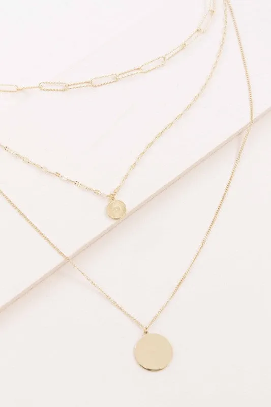 Multi Layered Coin Pendant Necklace sold by Charming Charlie