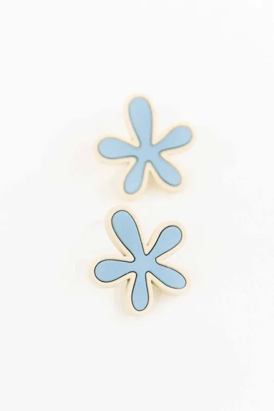 Flower Cloud Earrings | Blue sold by Charming Charlie