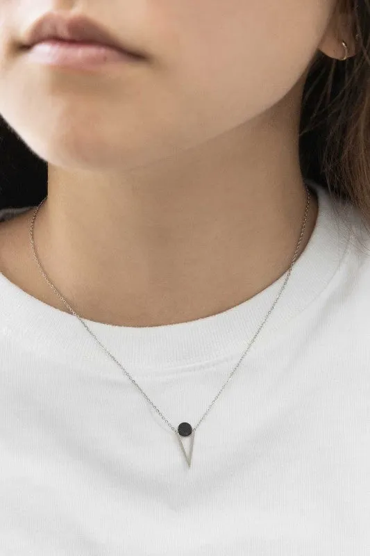 Tensly Point Stone Necklace | Silver sold by Charming Charlie product image thumbnail 5