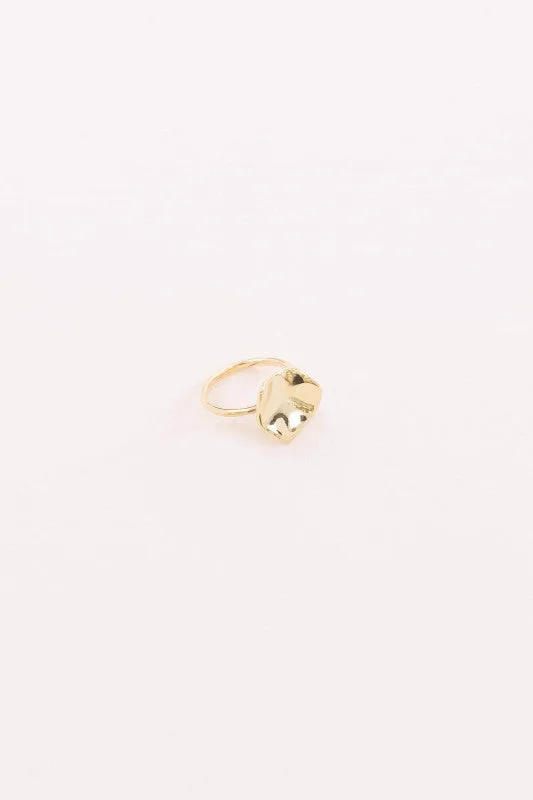 Hammered Circle Ring sold by Charming Charlie