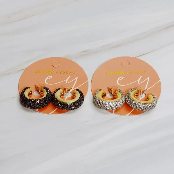 Glam Bling Hoop Earrings sold by Charming Charlie product image thumbnail 5