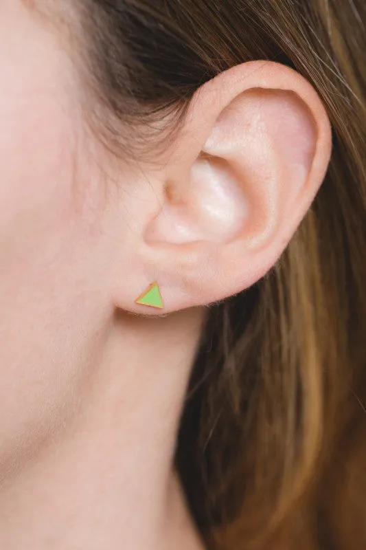 Triangle Spectrum Stud Earrings | Gold (14K) sold by Charming Charlie product image thumbnail 2
