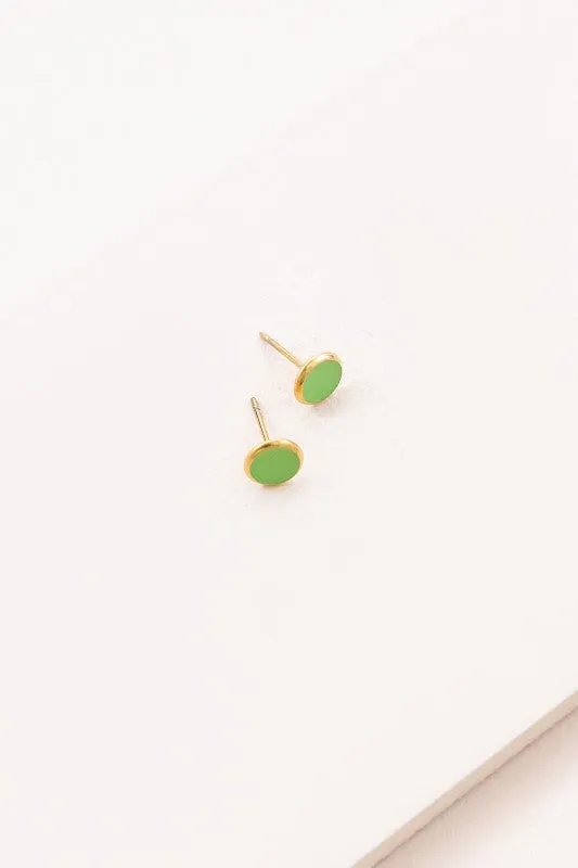 8mm Palette Earrings | Pear Green (14K) sold by Charming Charlie product image thumbnail 3