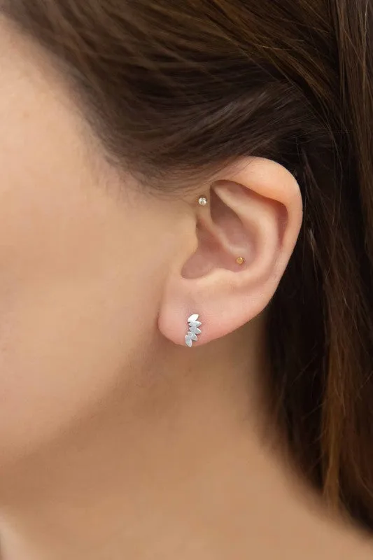 Floret Stud Earrings | Silver sold by Charming Charlie product image thumbnail 2