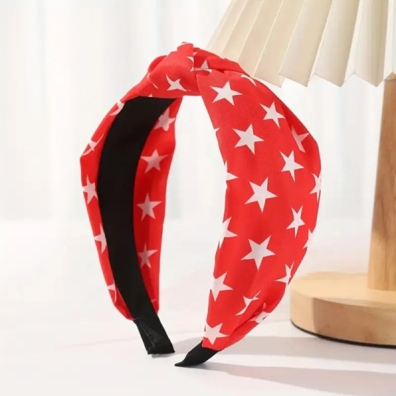 Red Star Patriotic Cloth Knotted Headband sold by Charming Charlie