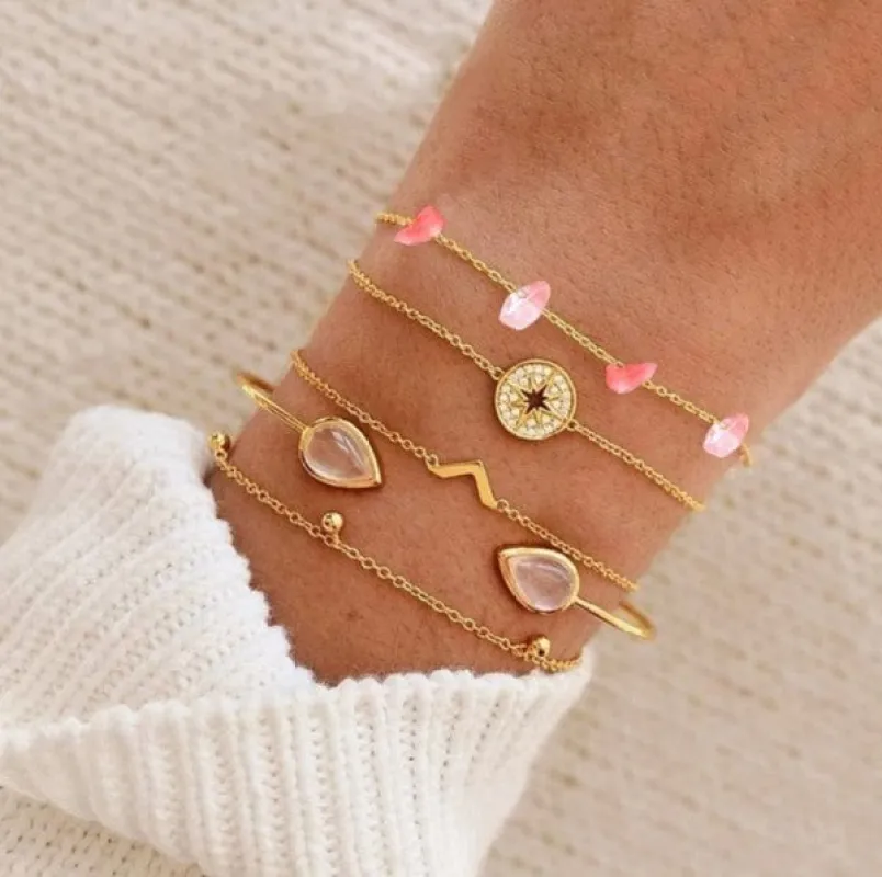 Simple Gold Sun Bracelet Set sold by Charming Charlie