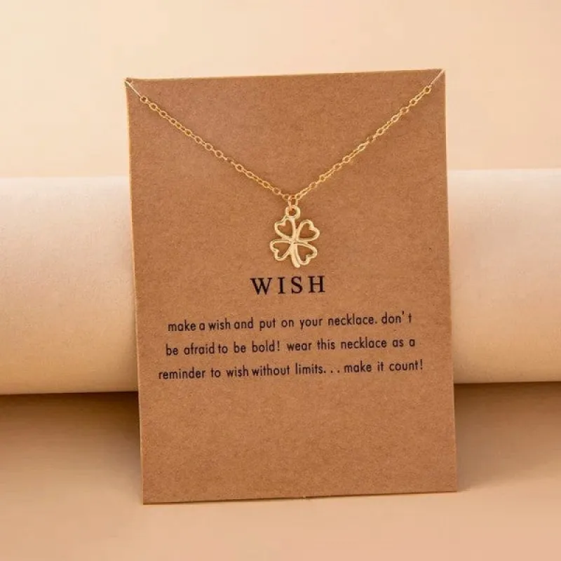 Gold Shamrock Dainty Necklace sold by Charming Charlie