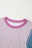 purple stripe cotton shirt top sold by Charming Charlie