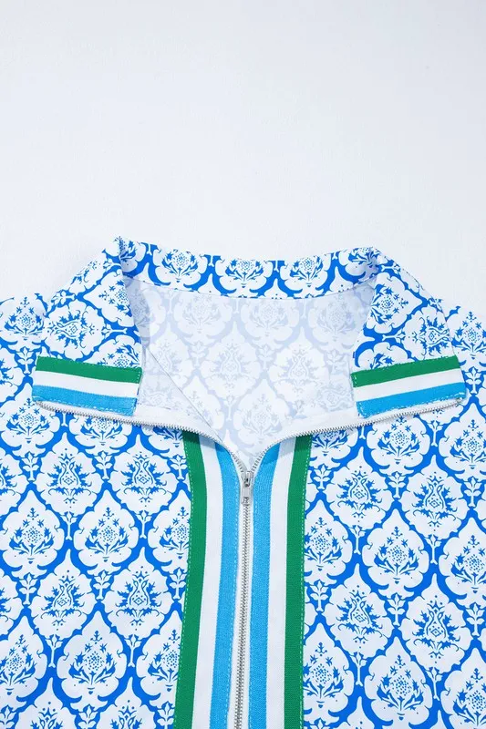 blue boho dolman tunic blouse sold by Charming Charlie product image thumbnail 4