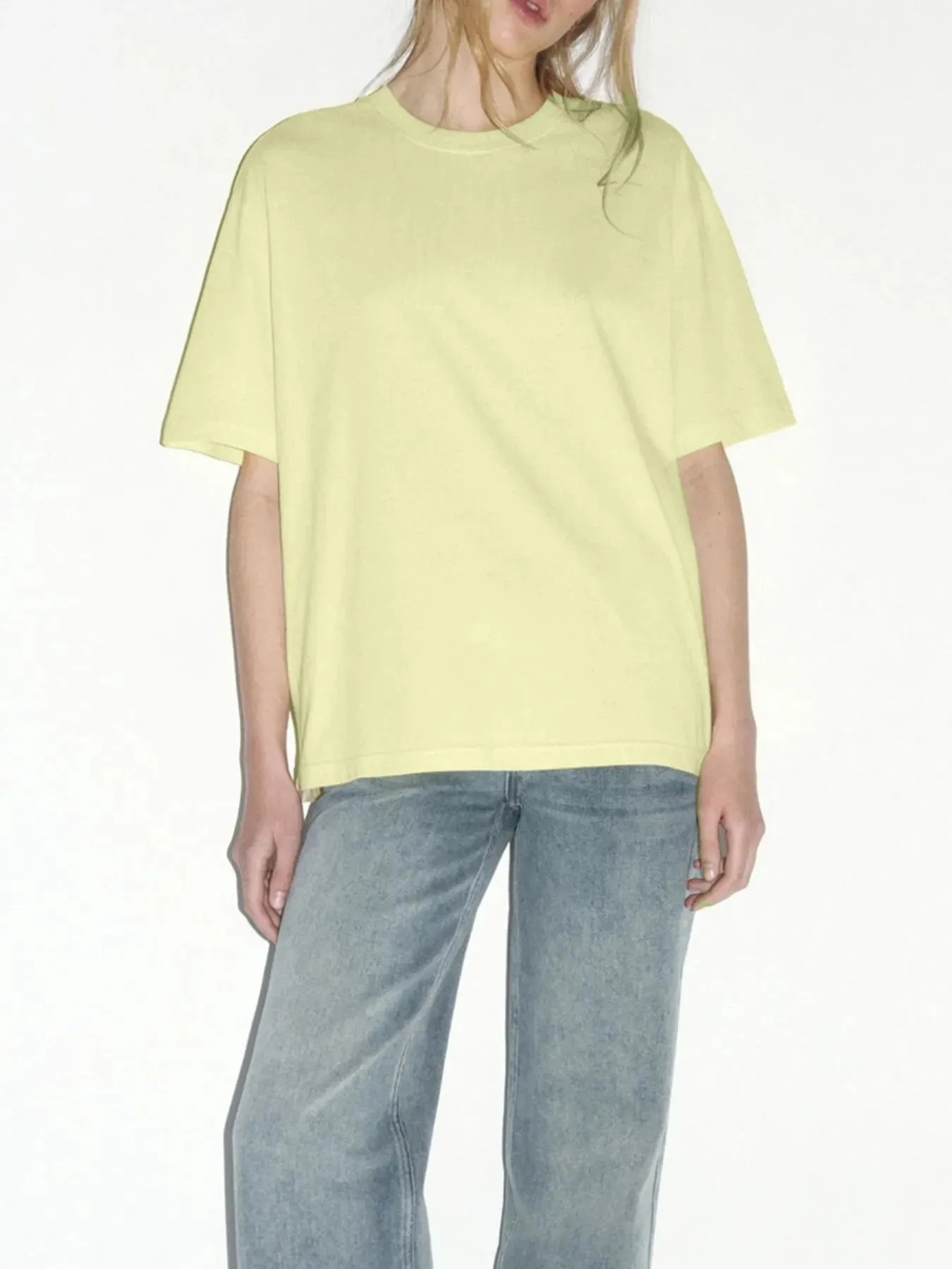 Plus Size Oversized Round Neck Short Sleeve T-Shirt sold by Charming Charlie product image thumbnail 2