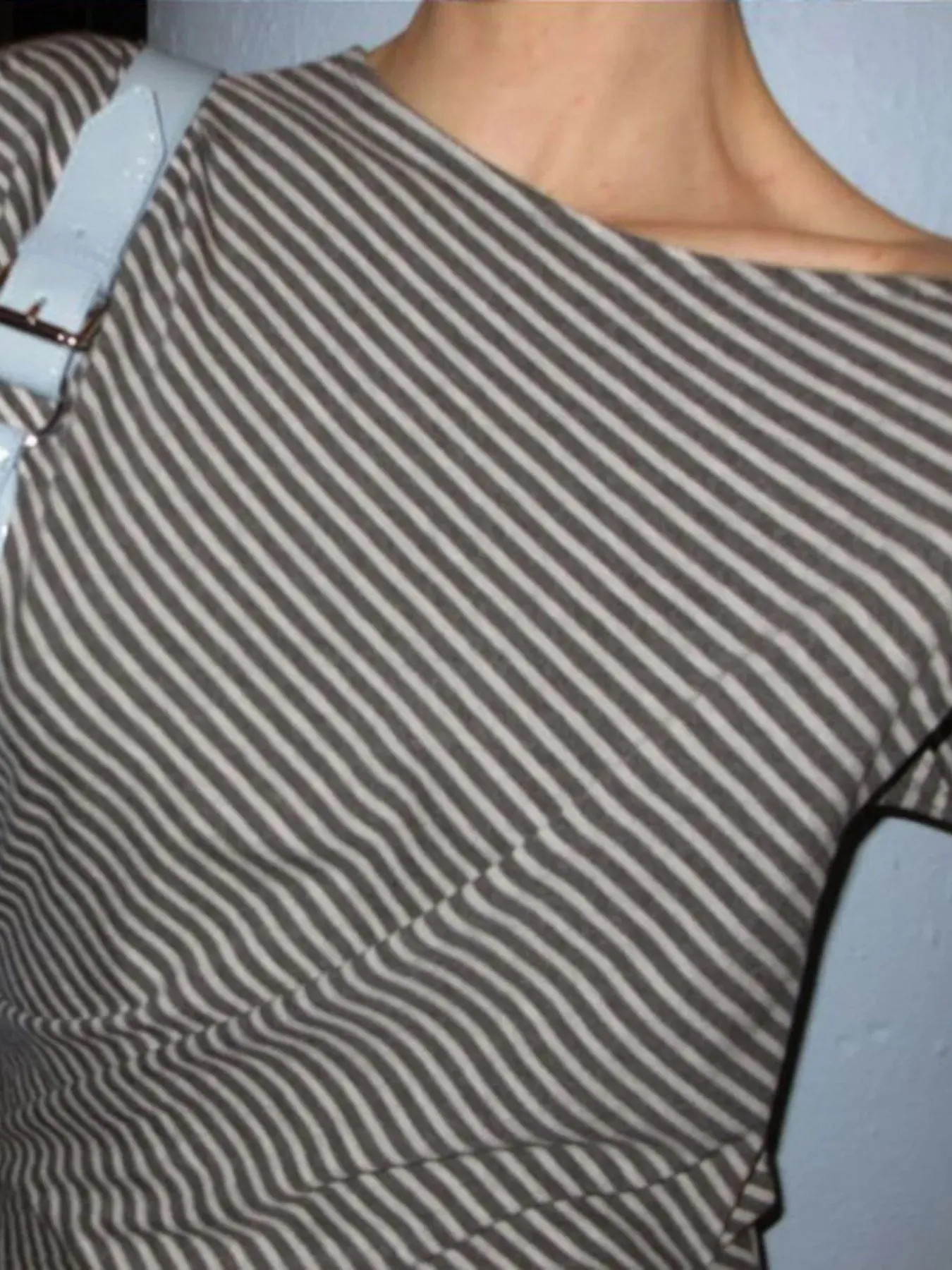 Striped Single Shoulder T-Shirt sold by Charming Charlie product image thumbnail 4