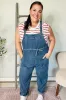 Weekend Ready Cotton Denim Baggy Leg Bib Overall Jumper sold by Charming Charlie