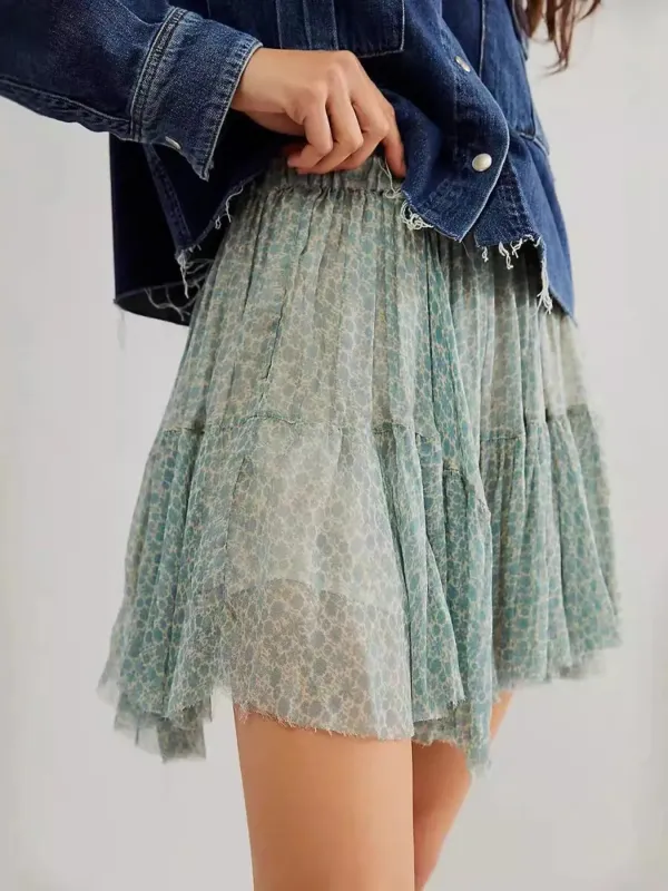 Floral Print Mini Skirt sold by Charming Charlie